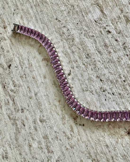 Pembe Silver Bileklik