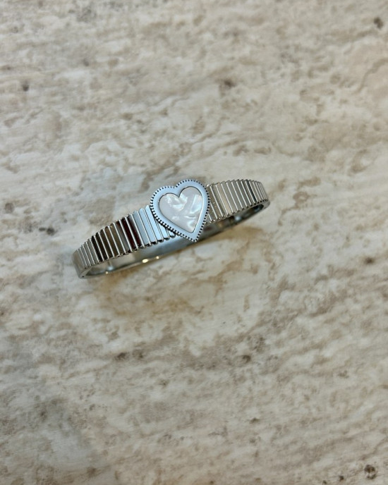 Kalp Silver Kelepçe