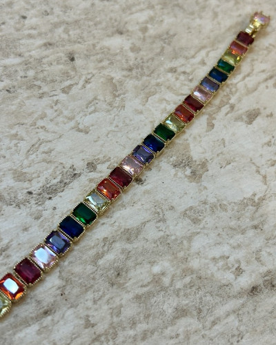 Renkli Zirkon Bileklik