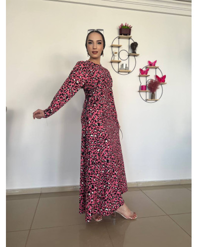 Dian Pembe Leopar Elbise