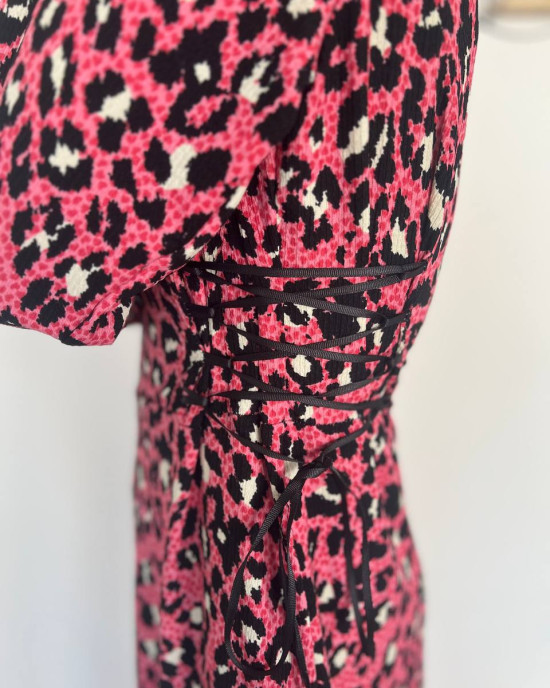 Dian Pembe Leopar Elbise