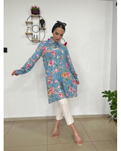 Gökçen Desenli Gömlek