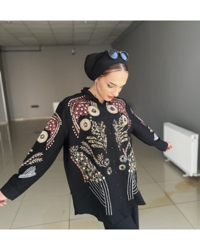 Hillary Nakışlı Gömlek