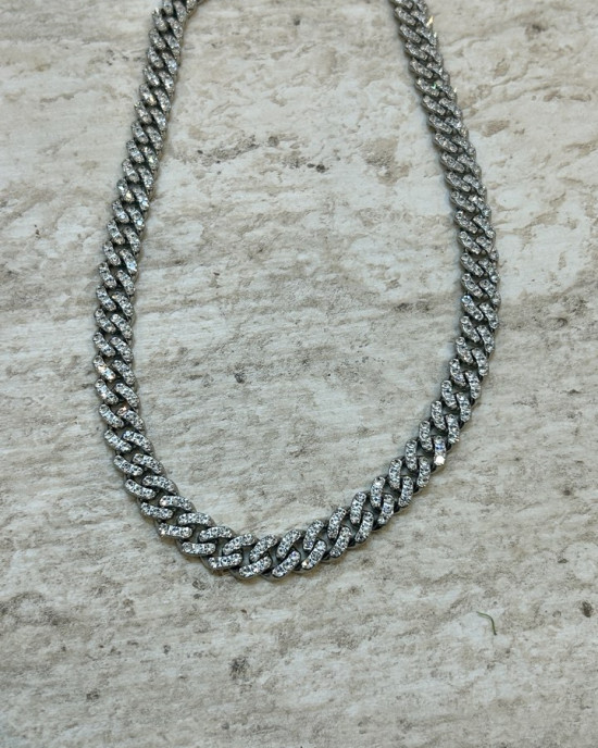 Silver Kalın Zincir Kolye