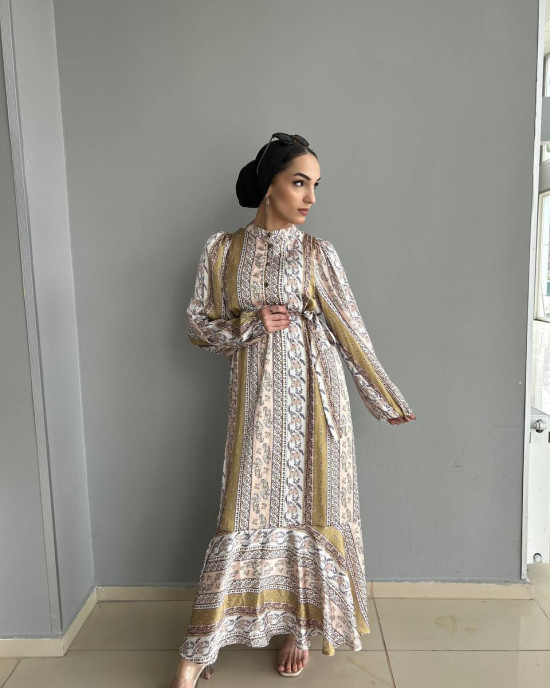 Florence Yeşil İpek Elbise